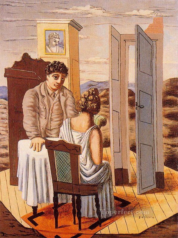conversación 1927 Giorgio de Chirico Surrealismo Pintura al óleo